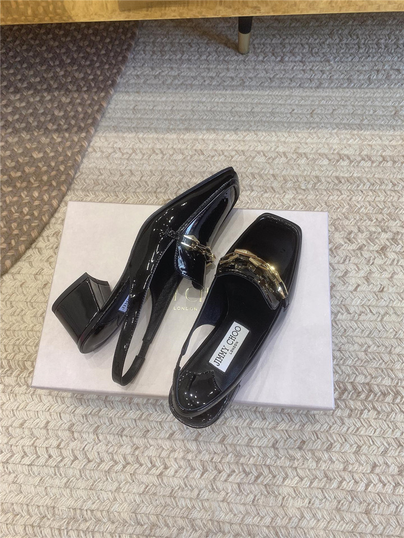 J1m*y Ch00 new chain slingback sandals replica shoes