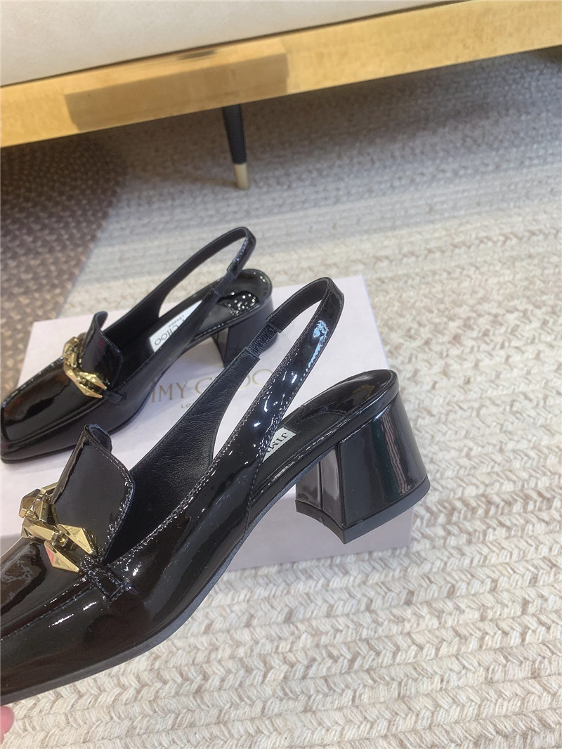 J1m*y Ch00 new chain slingback sandals replica shoes