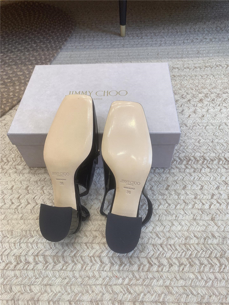 J1m*y Ch00 new chain slingback sandals replica shoes