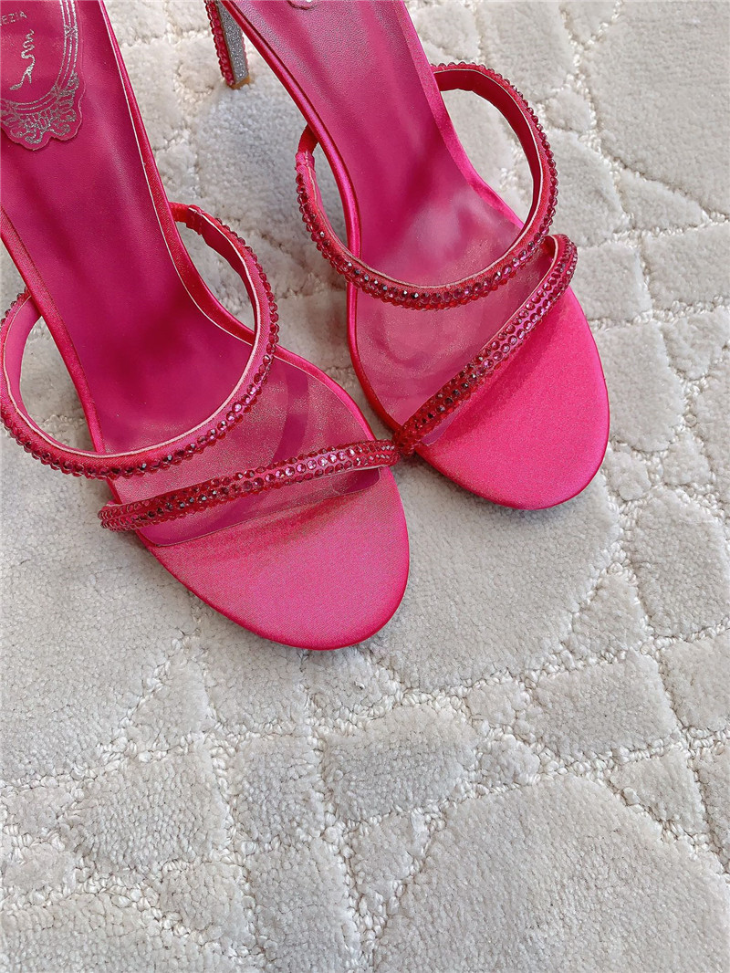 Rene Caovilla Jeweled Cleo Fuchsia Sandal 105