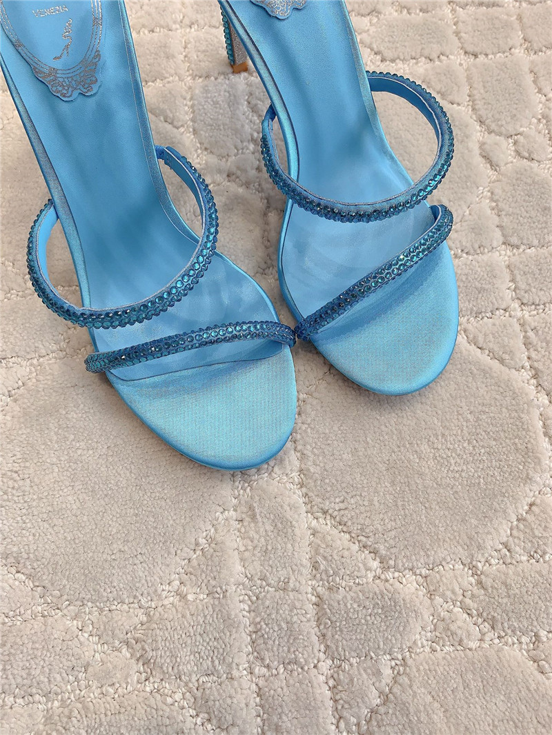 Rene Caovilla Jeweled Cleo Blue Sandal 105