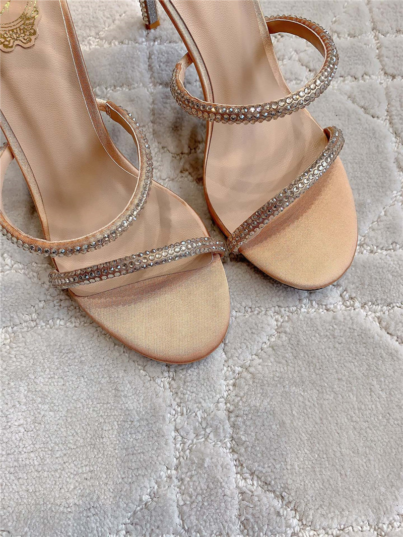 Rene Caovilla Jeweled Cleo Nude Sandal 105