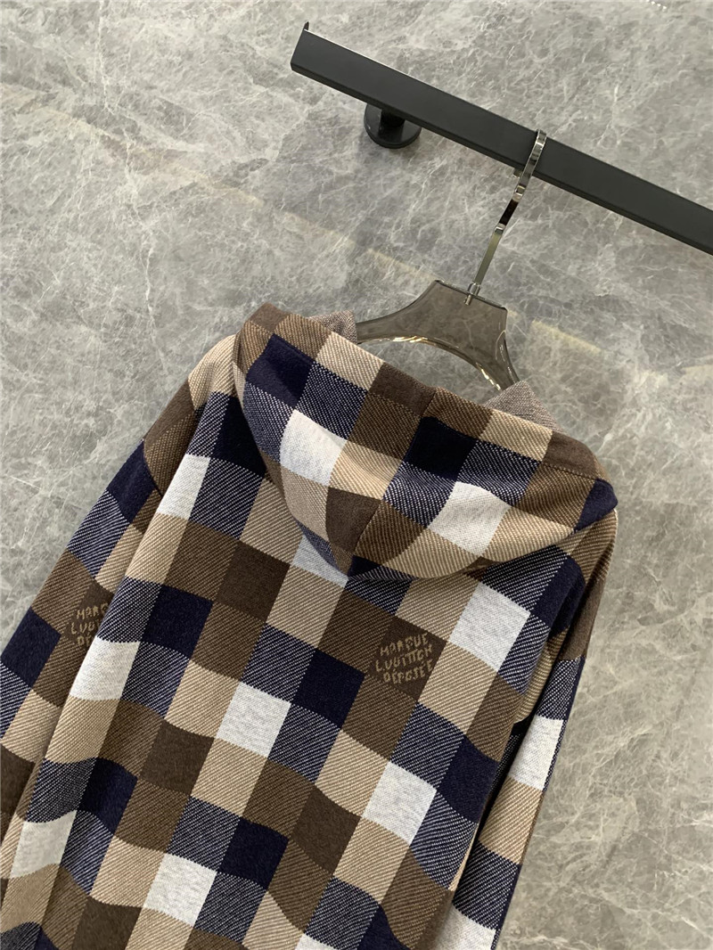 l0vis Vvtt0n lv jacquard knitted hoodie replica clothing sites