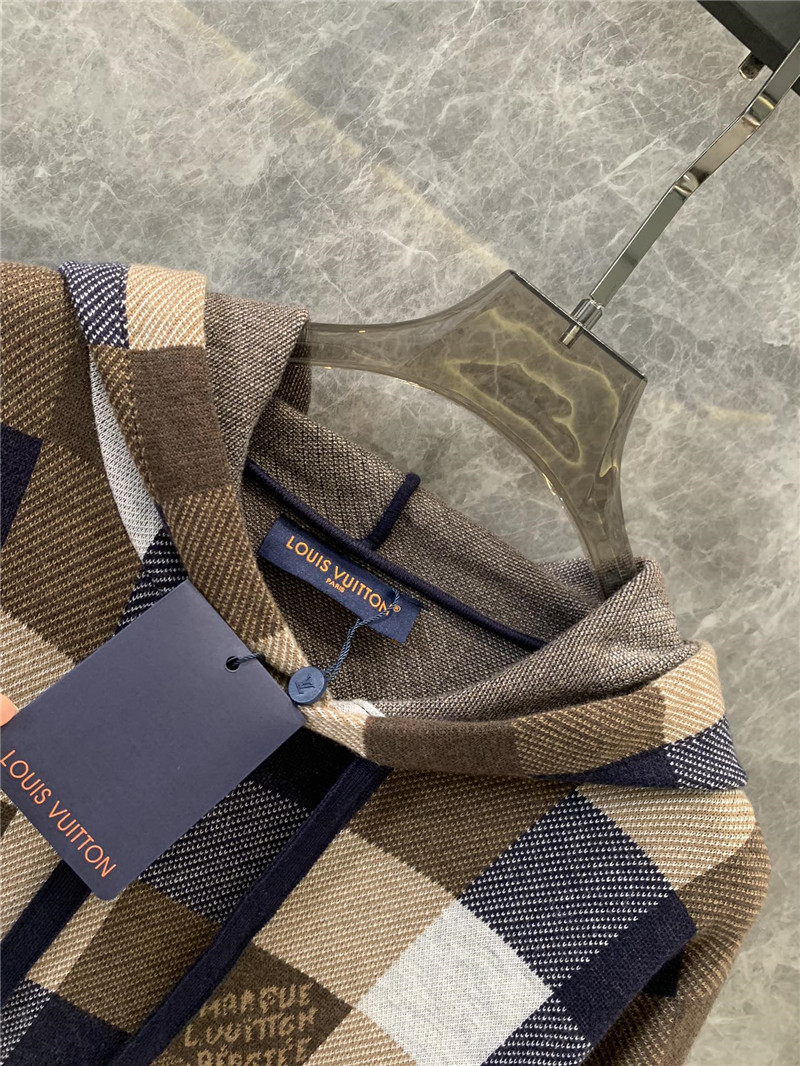 l0vis Vvtt0n lv jacquard knitted hoodie replica clothing sites