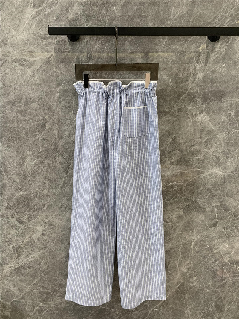 Ch**el striped casual trousers replica d&g clothing