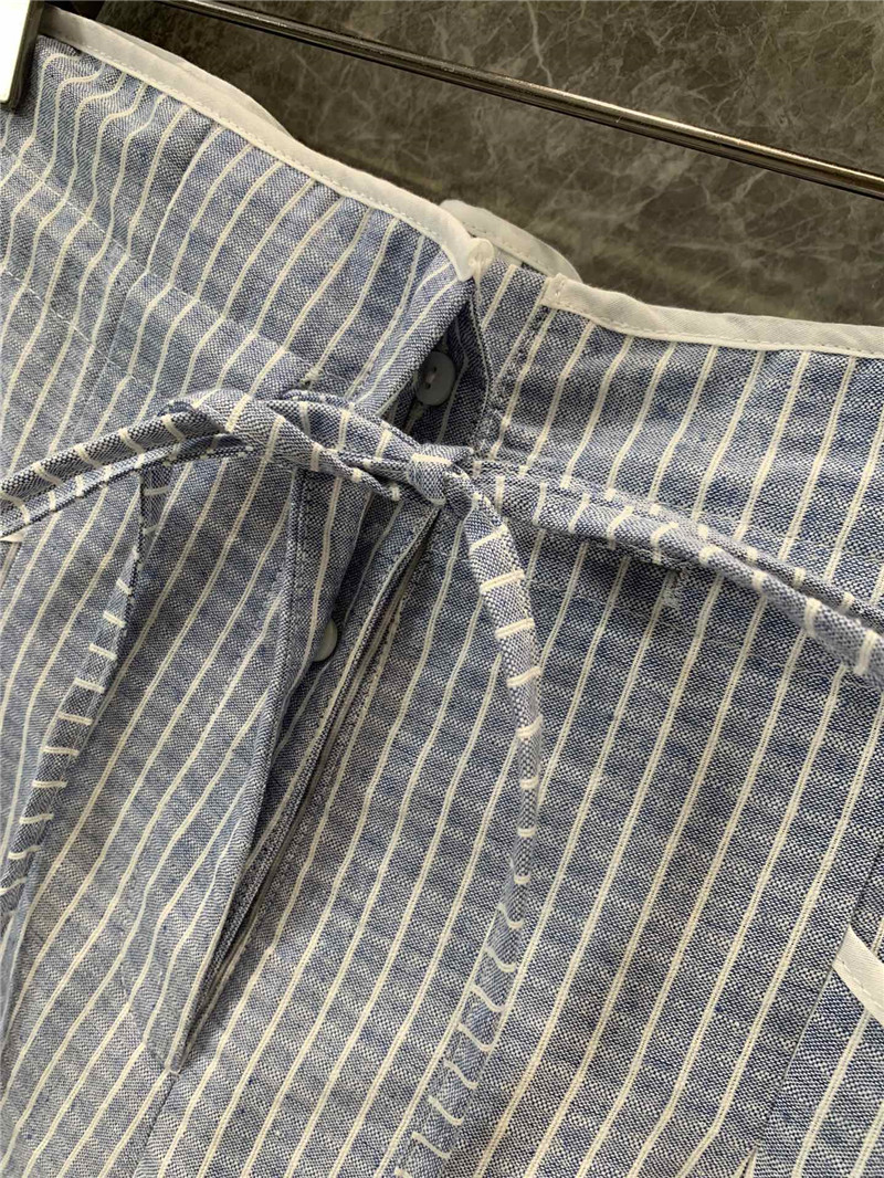 Ch**el striped casual trousers replica d&g clothing