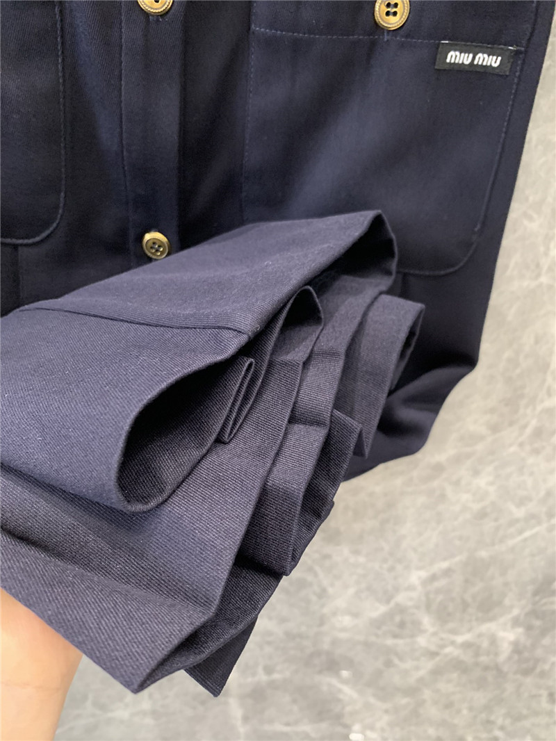 M1um1u logo pleated midi skirt replicas clothes