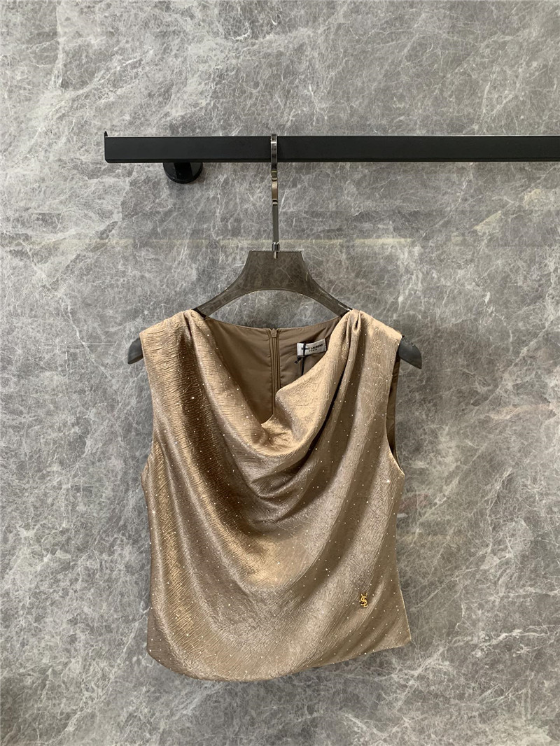 y51 hot D1am0nd gold sleeveless top replica d&g clothing
