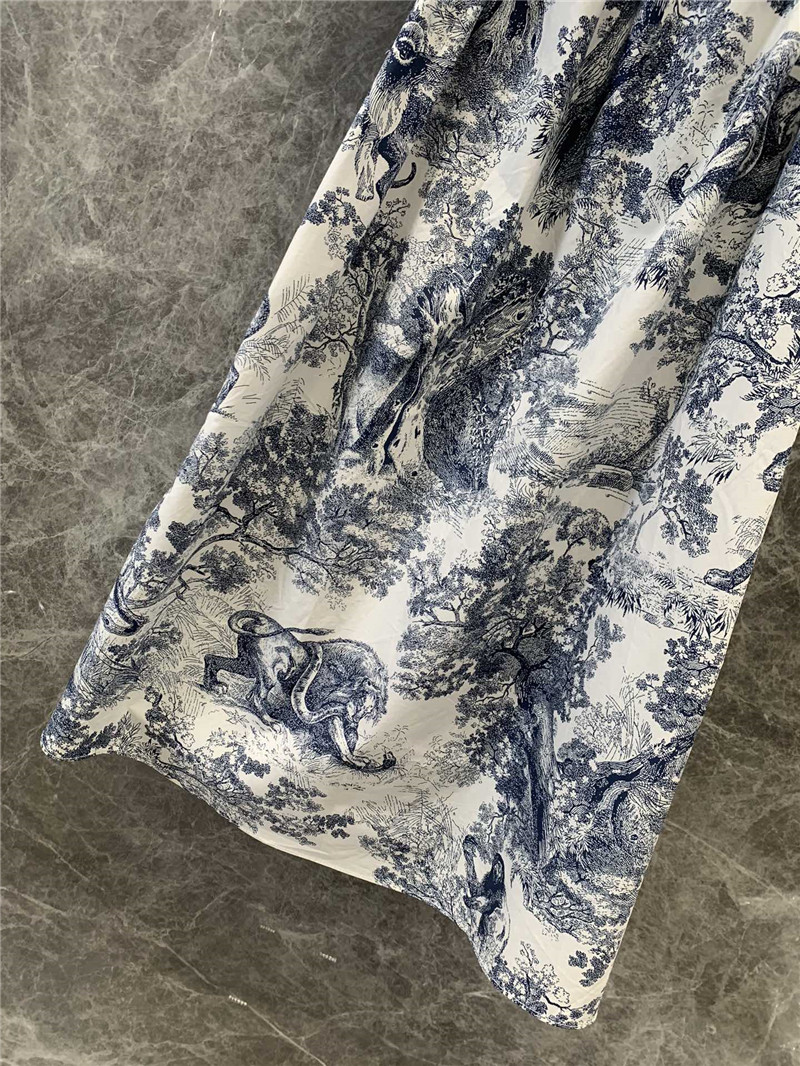 D10r animal jungle print one shoulder dress replica clothing