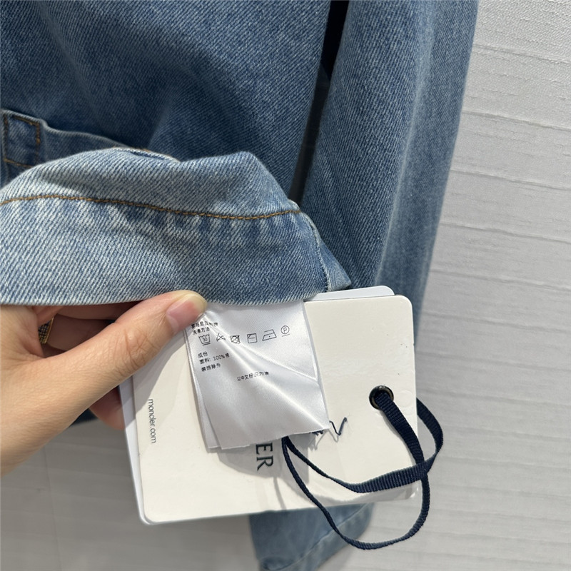 Moncler vintage blue washed denim jacket replica designer clothes