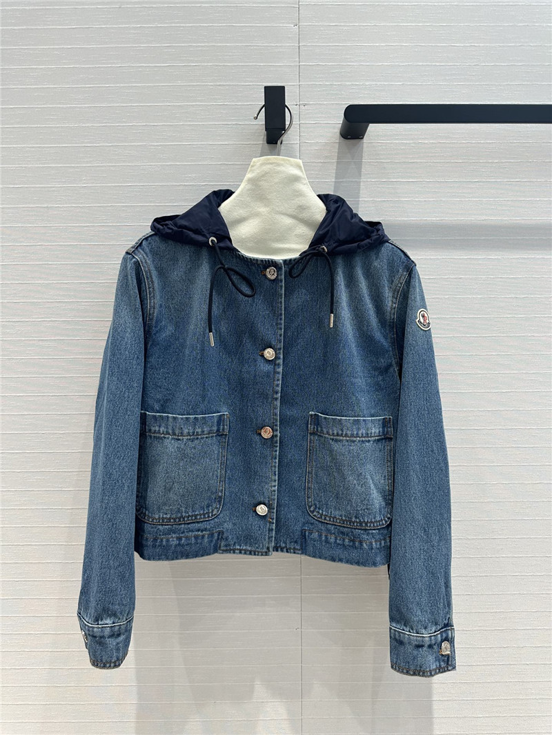 Moncler vintage washed denim jacket replica d&g clothing