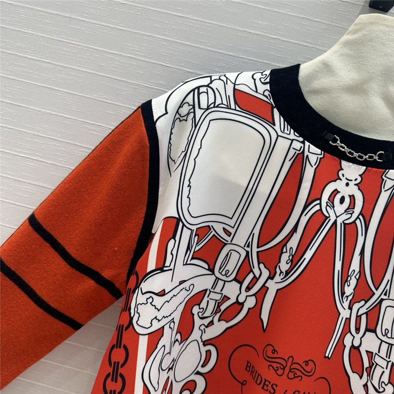 H**me5 patchwork knitted top replica clothes