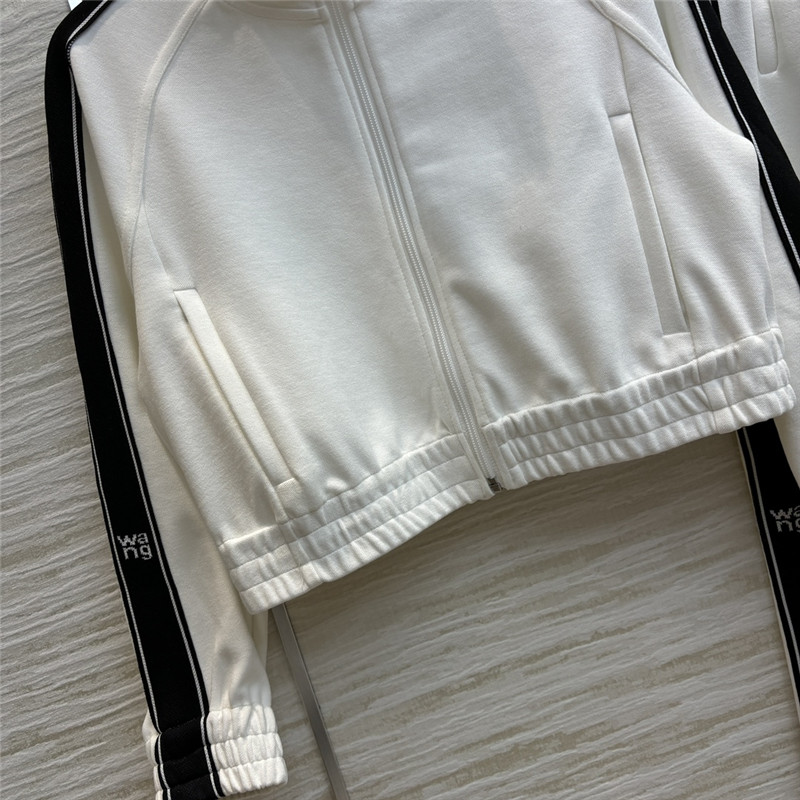 A1exa*der wang zipper sweatshirt + wide-leg pants set