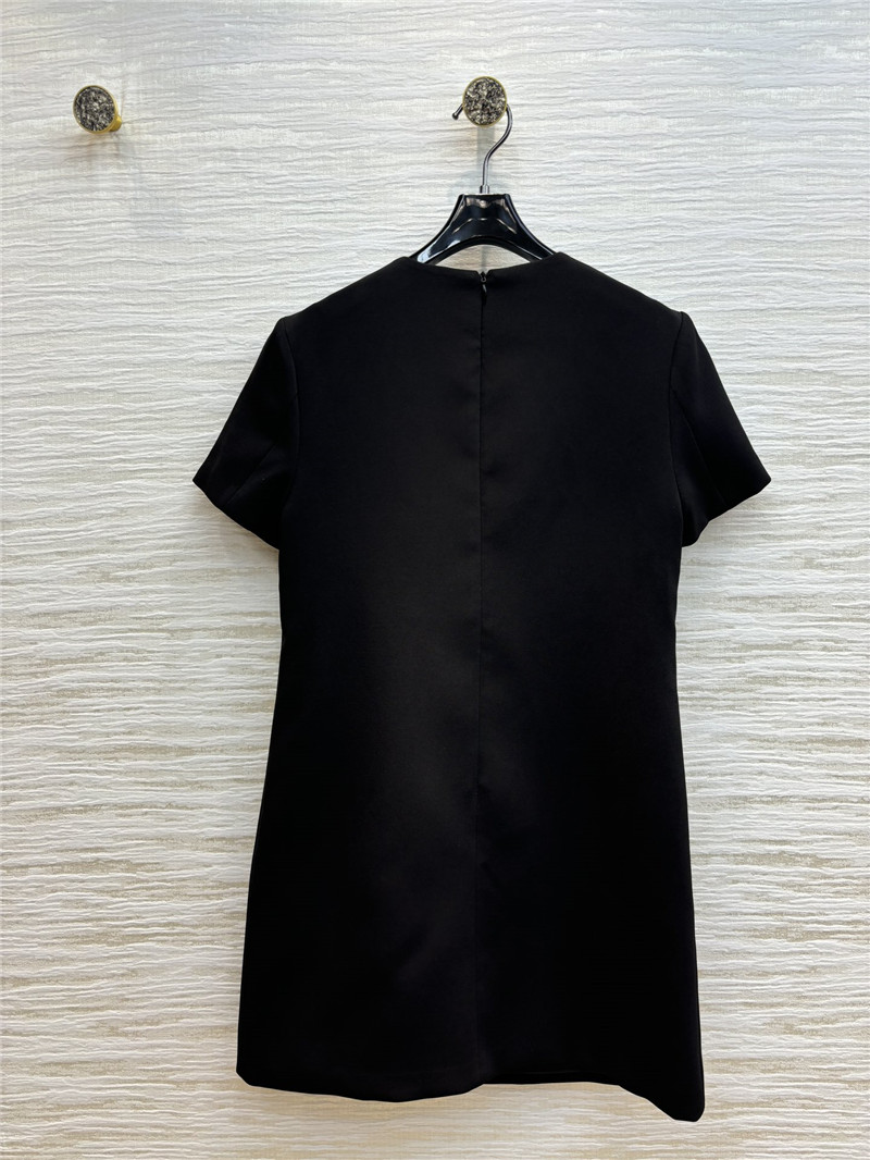 Pra*a short sleeve round neck dress replicas clothes