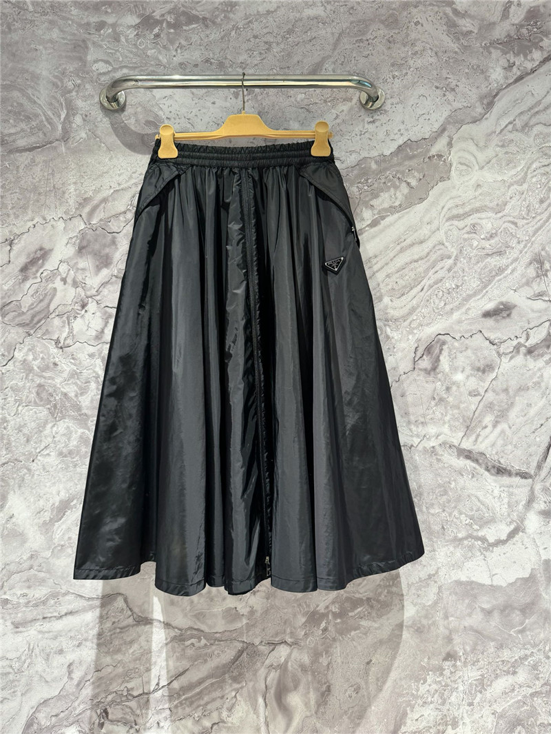Pra*a nylon full skirt replica designer clothes