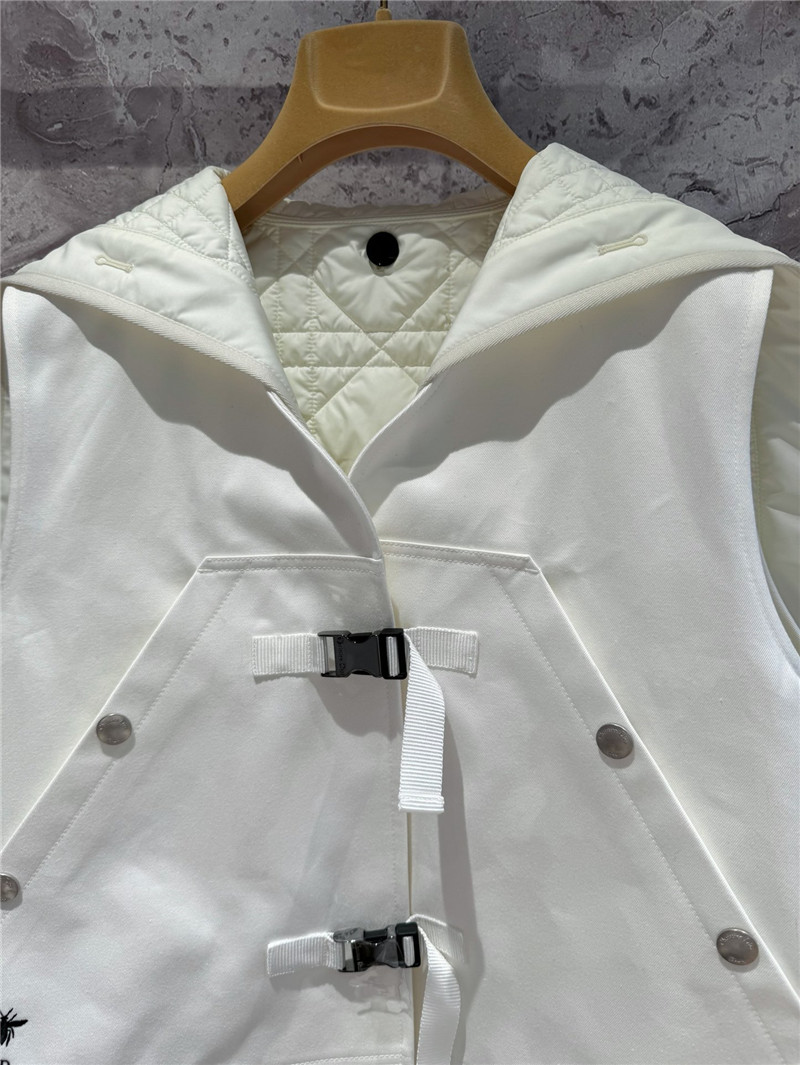 D10r navy collar padded vest replica d&g clothing