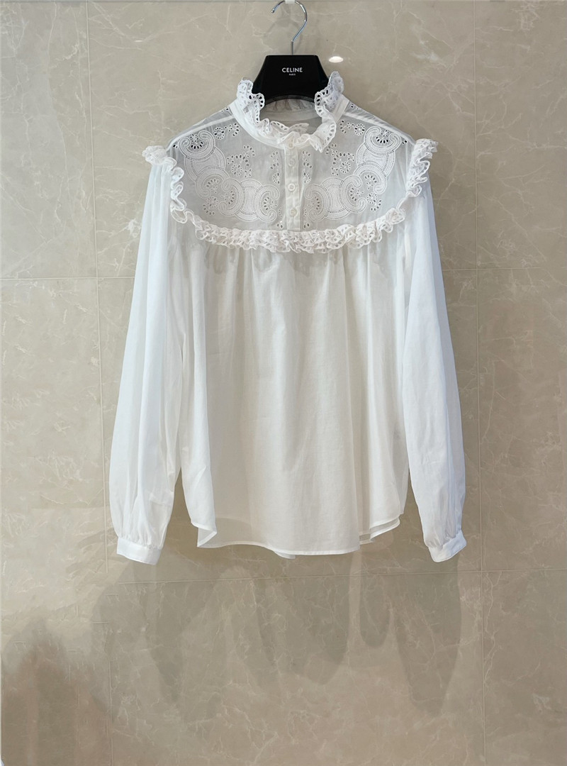 Ce1i*e lace collar shirt cheap replica designer clothes