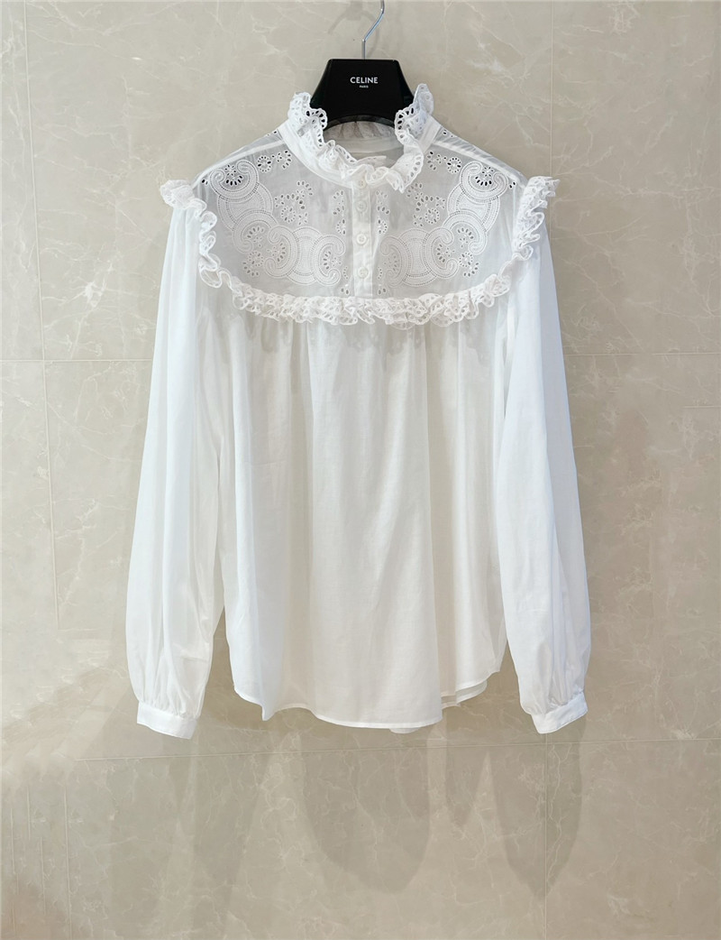 Ce1i*e lace collar shirt cheap replica designer clothes