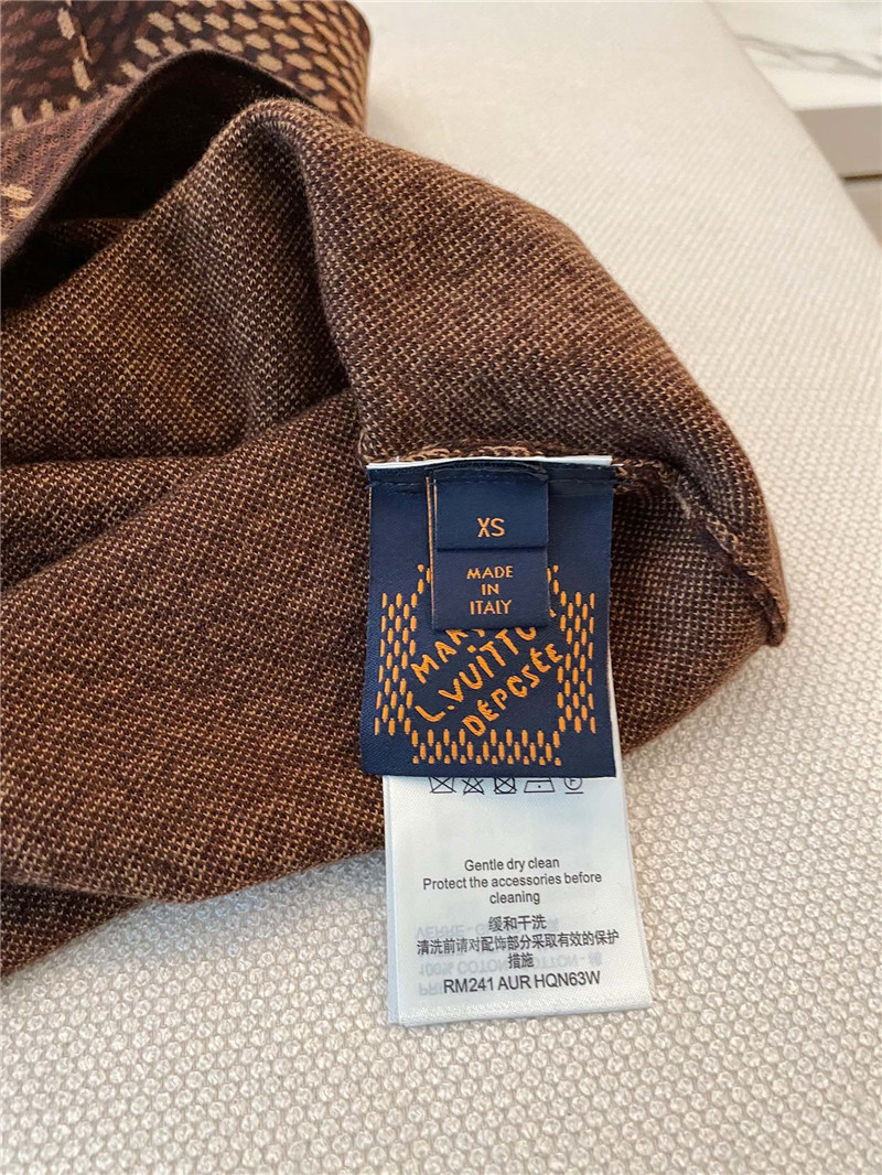 l0vis Vvtt0n lv plaid jacquard short sleeve replica d&g clothing