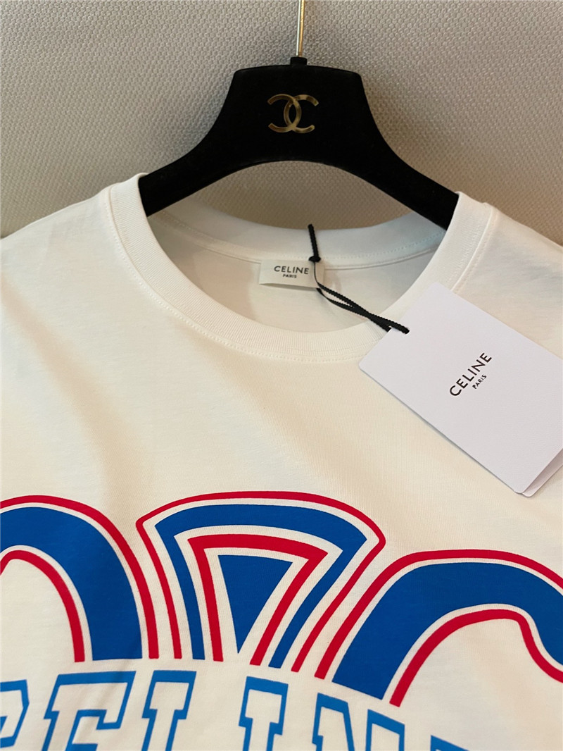 Ce1i*e triumph iconic print short-sleeved replica clothes