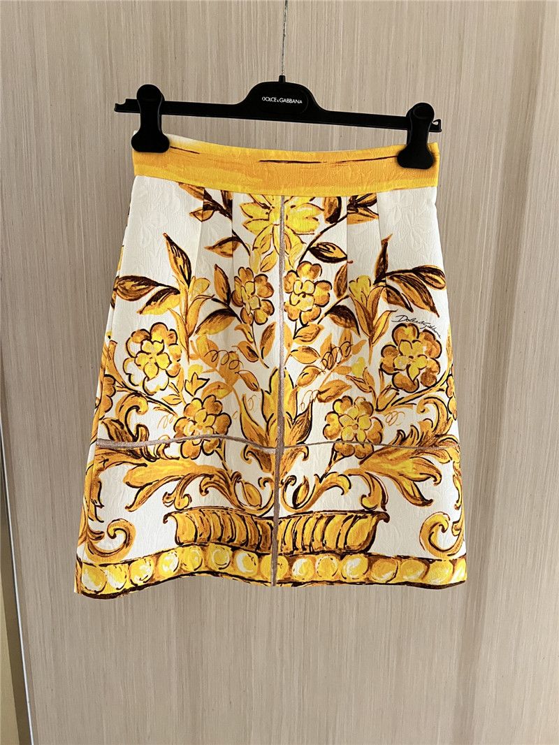 Dolce & Gabbana d&g jacquard fabric skirt replicas clothes