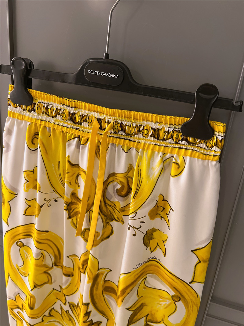 Dolce & Gabbana d&g silk pants replicas clothes