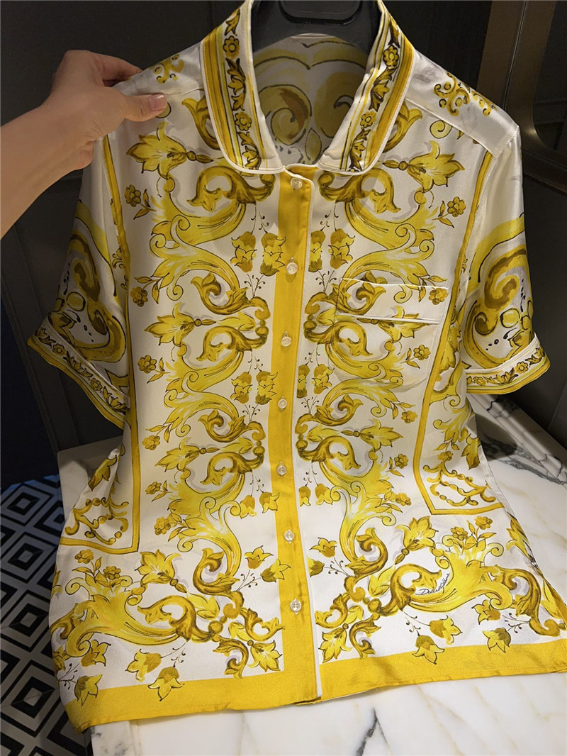 Dolce & Gabbana d&g glaze series short-sleeved top