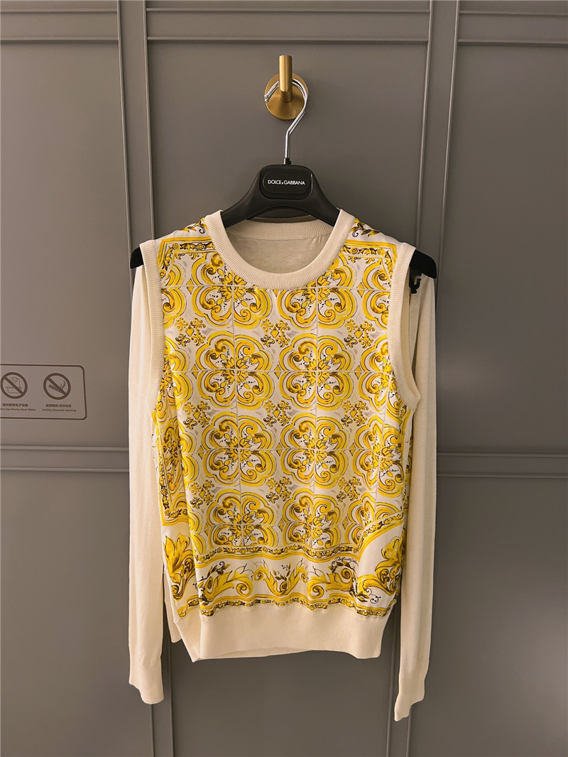 Dolce & Gabbana d&g silk two-piece replica clothing