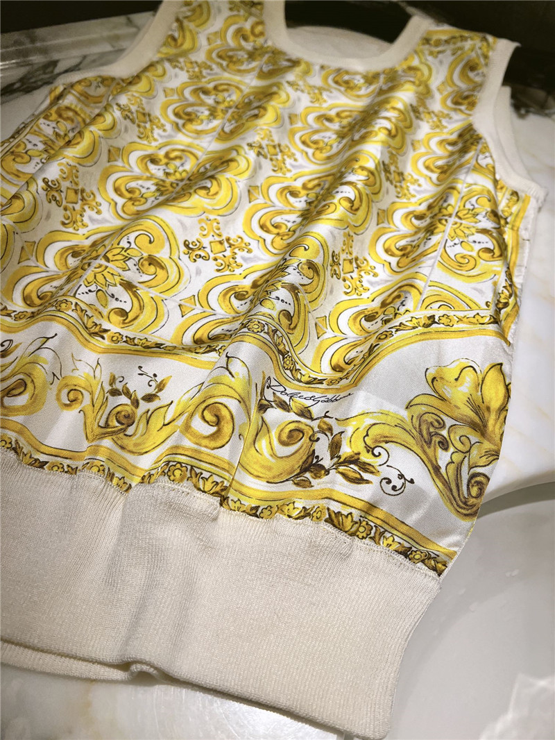 Dolce & Gabbana d&g silk two-piece replica clothing