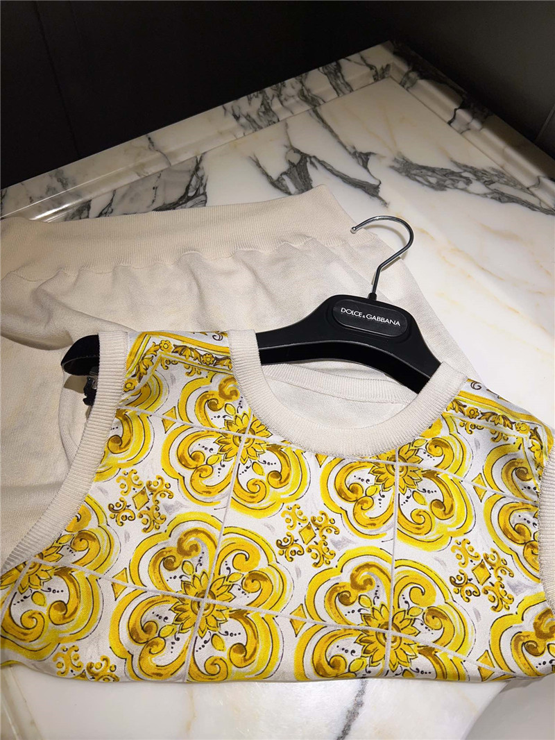 Dolce & Gabbana d&g silk two-piece replica clothing