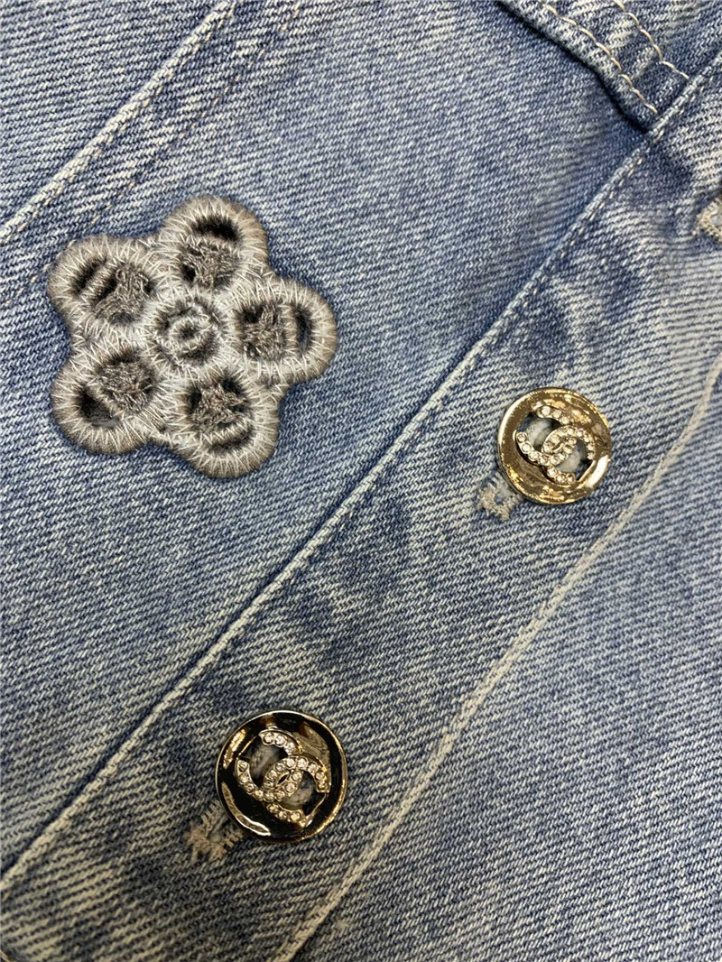 Ch**el embroidered hollow dress replica clothes