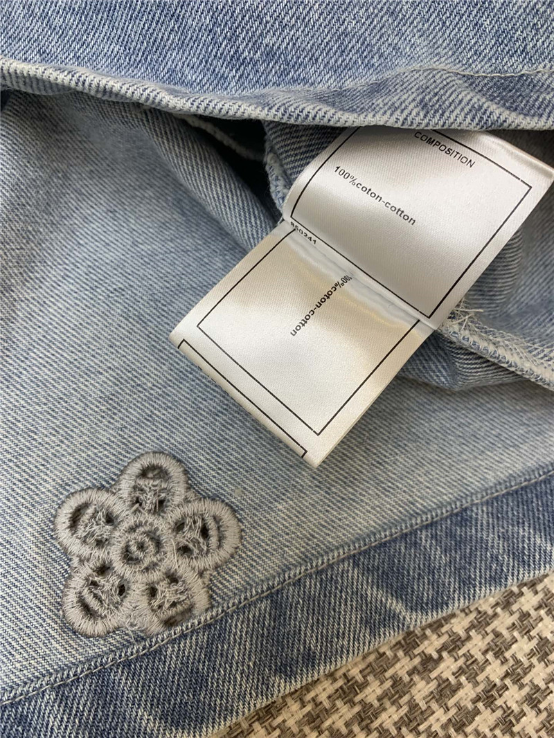 Ch**el embroidered hollow dress replica clothes