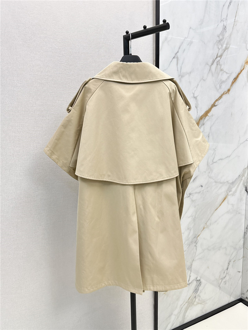 Vanitoo lapel double-breasted trench dress replica clothes