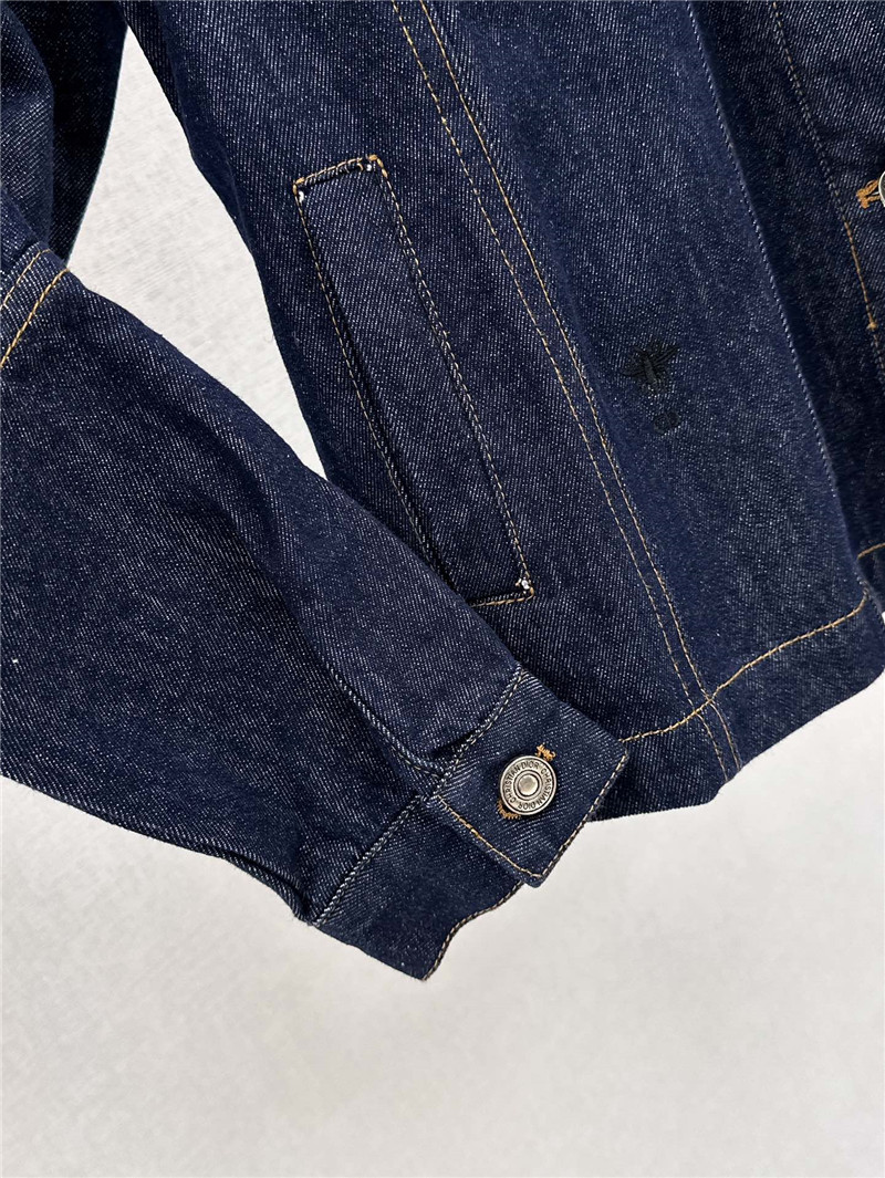 D10r puff sleeve lapel denim jacket replica clothes