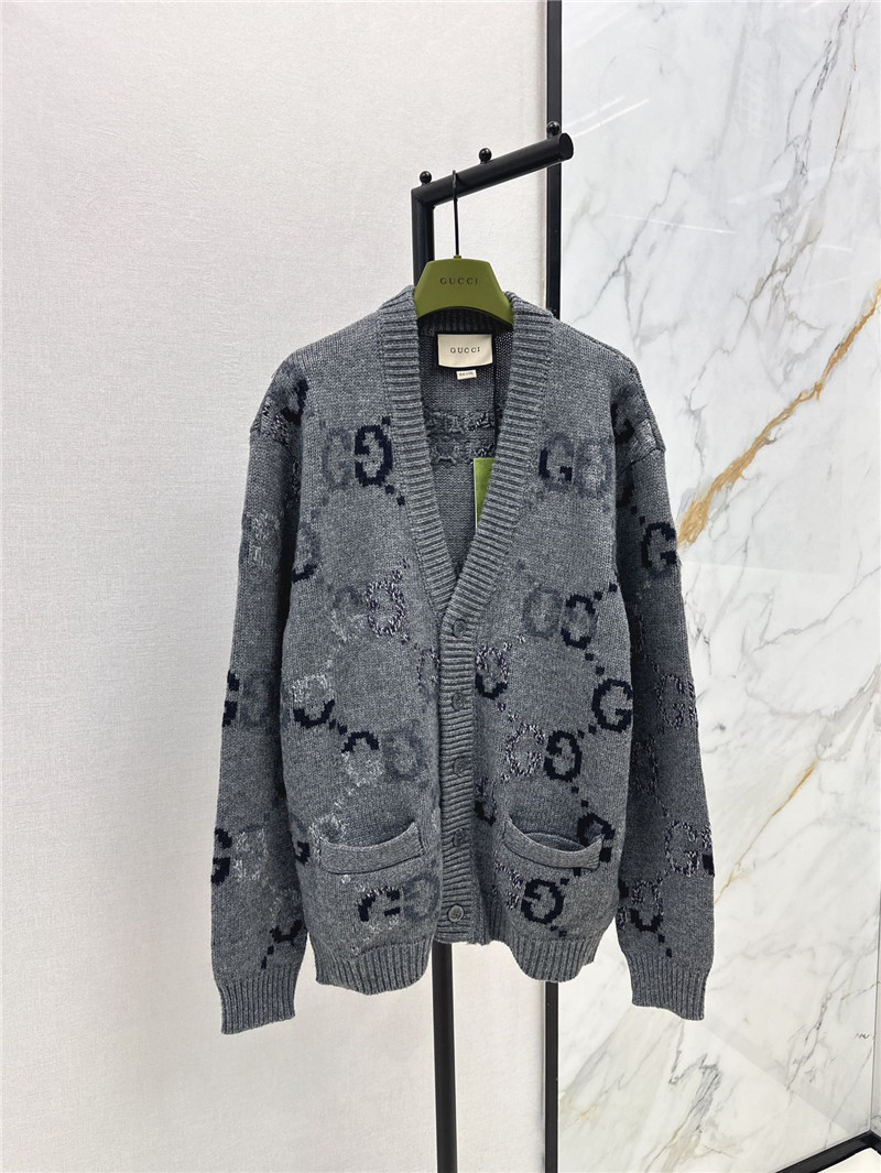 Gvc*1 logo woven loose cardigan replica designer clothes