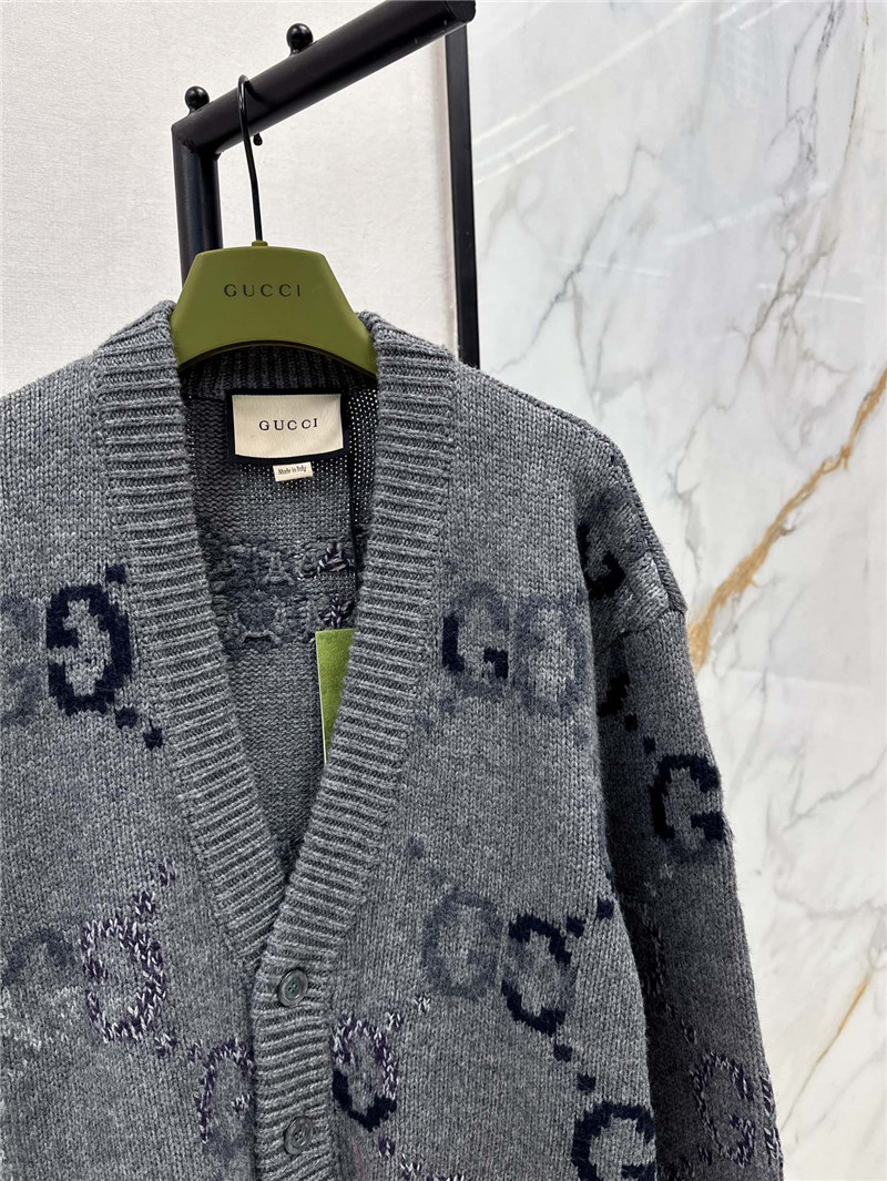 Gvc*1 logo woven loose cardigan replica designer clothes