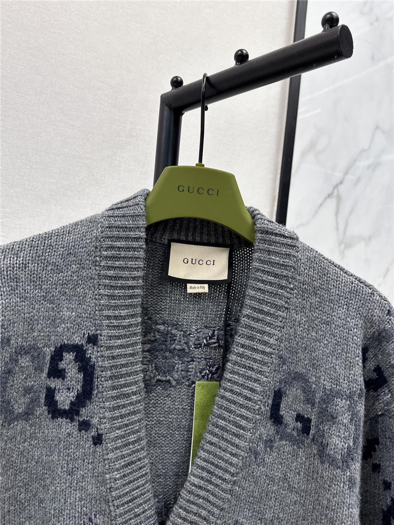 Gvc*1 logo woven loose cardigan replica designer clothes