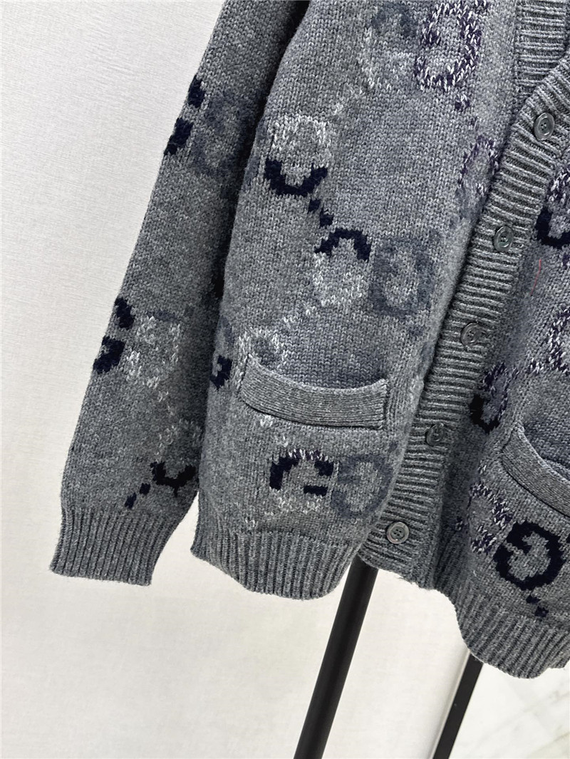 Gvc*1 logo woven loose cardigan replica designer clothes