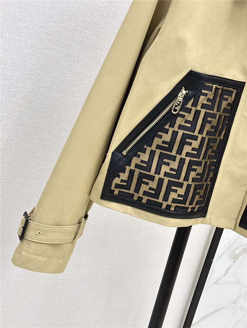 F**di short trench coat replica d&g clothing