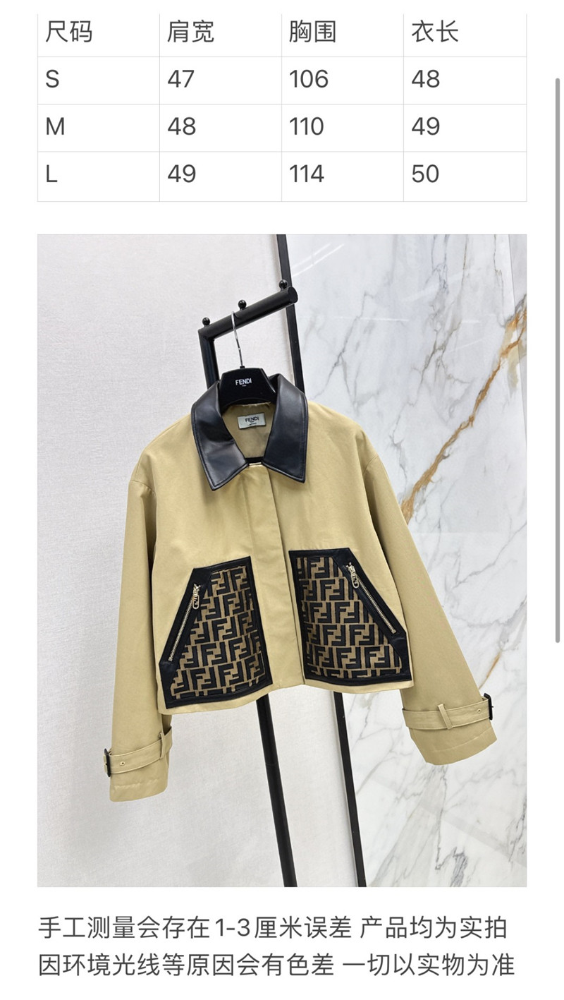 F**di short trench coat replica d&g clothing