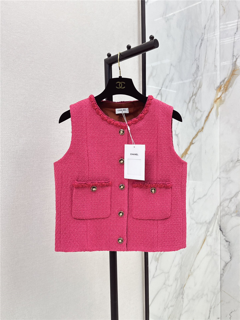 Ch**el new woven vest replica designer clothes