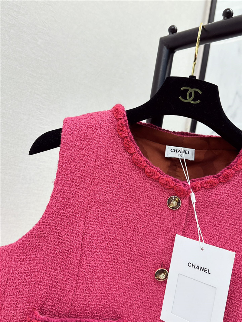 Ch**el new woven vest replica designer clothes