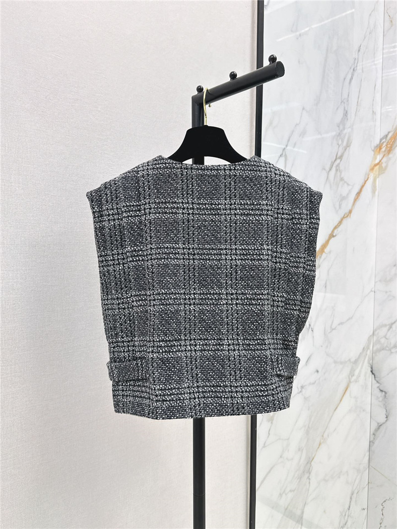 Ch**el checkered vest cheap replica designer clothes