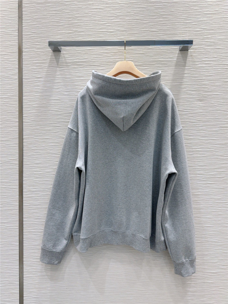 M1um1u patch embroidered logo sweatshirt replicas clothes