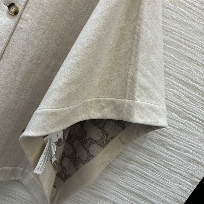 Vanitoo hooded short sheepskin cape coat replica clothes