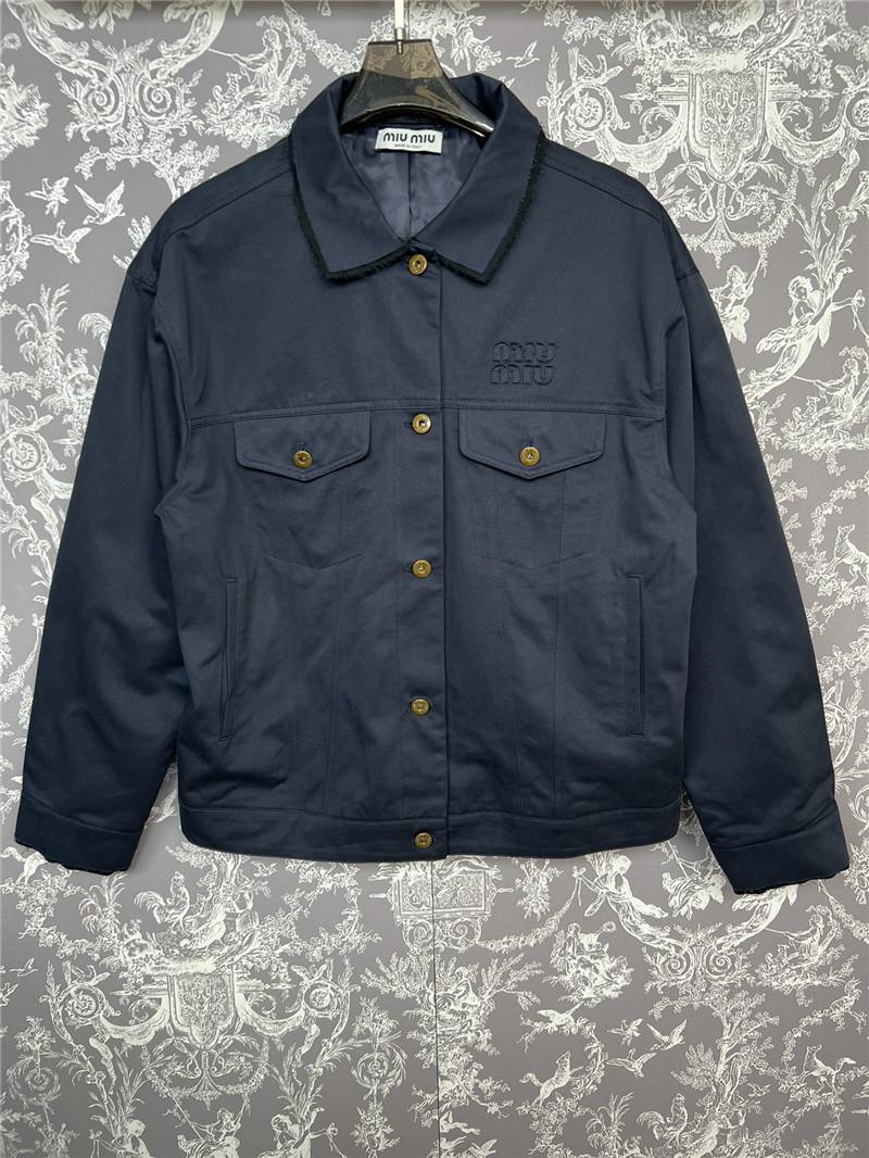 M1um1u lapel jacket replica designer clothes