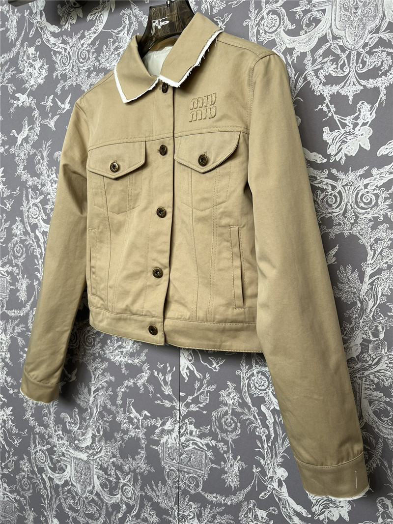 M1um1u lapel jacket replica designer clothes