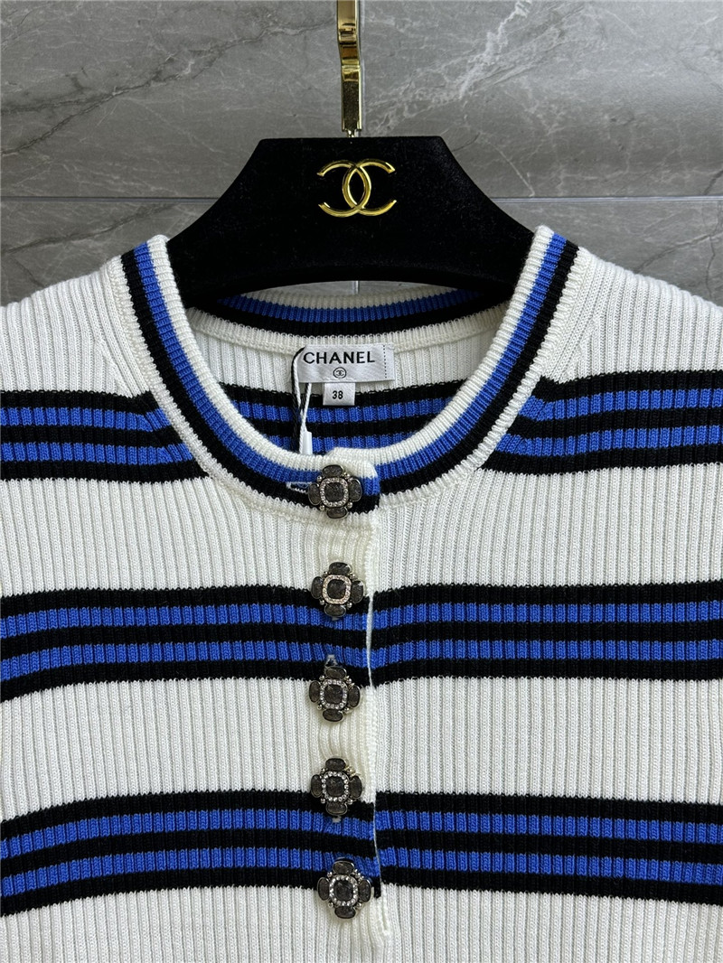 Ch**el striped short sleeve replica d&g clothing