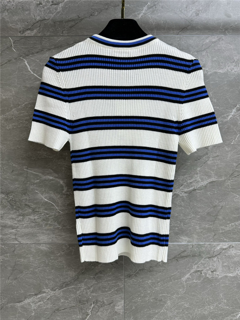 Ch**el striped short sleeve replica d&g clothing