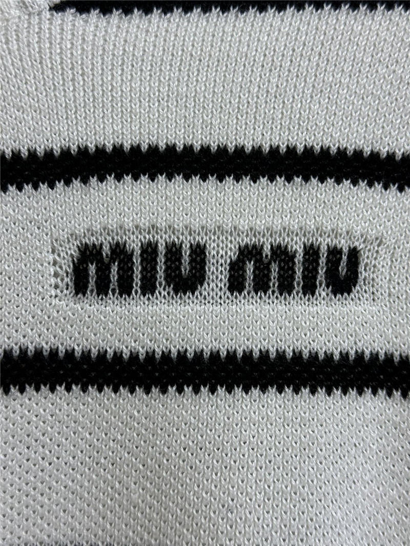 M1um1u contrast striped cardigan replica designer clothes